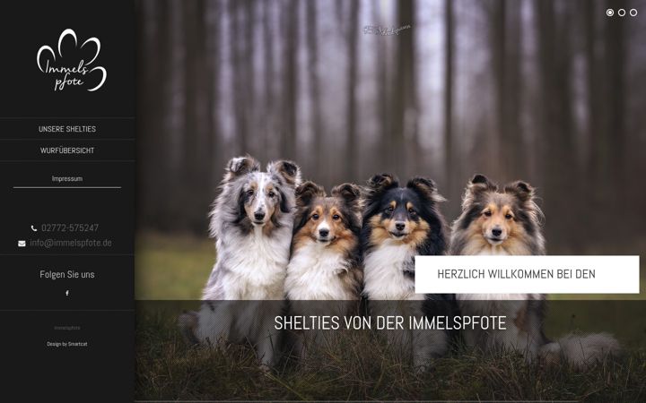 Screenshot of immelspfote.de