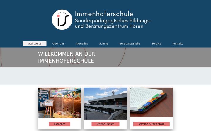 Screenshot of immenhoferschule-stuttgart.de