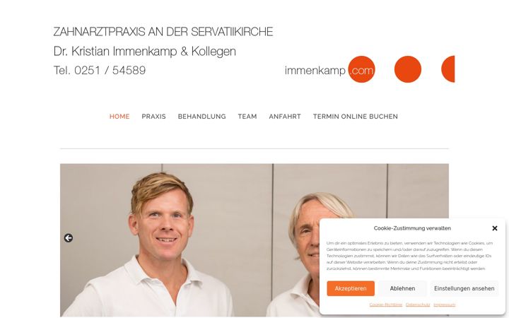 Screenshot of immenkamp.com