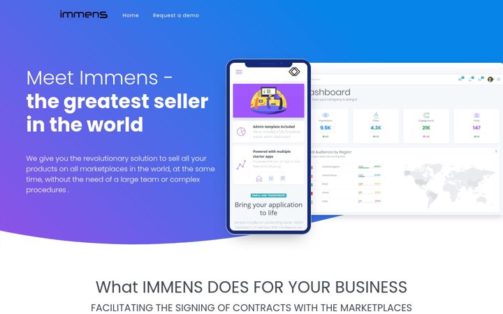 Screenshot of immens-mkp.com