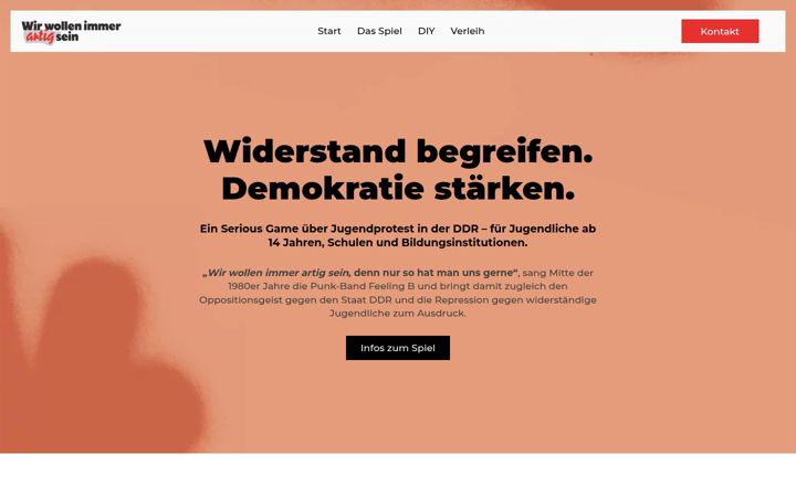 Screenshot of immer-artig-sein.de