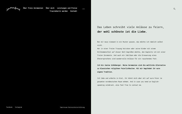 Screenshot of immerfort-zeremonien.de