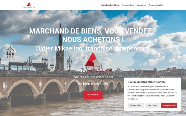 Screenshot of immerialysgironde.com