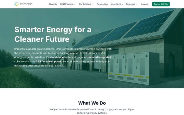 Screenshot of immersa.co.uk