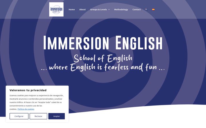 Screenshot of immersionenglish.es