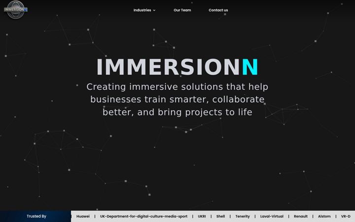 Skärmbild av immersionn.com