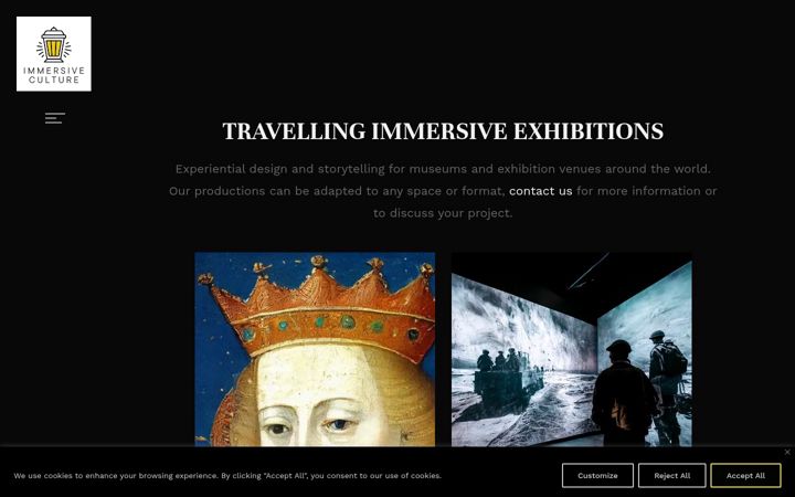 Screenshot of immersiveculture.eu