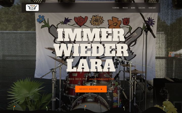 Screenshot of immerwiederlara.de