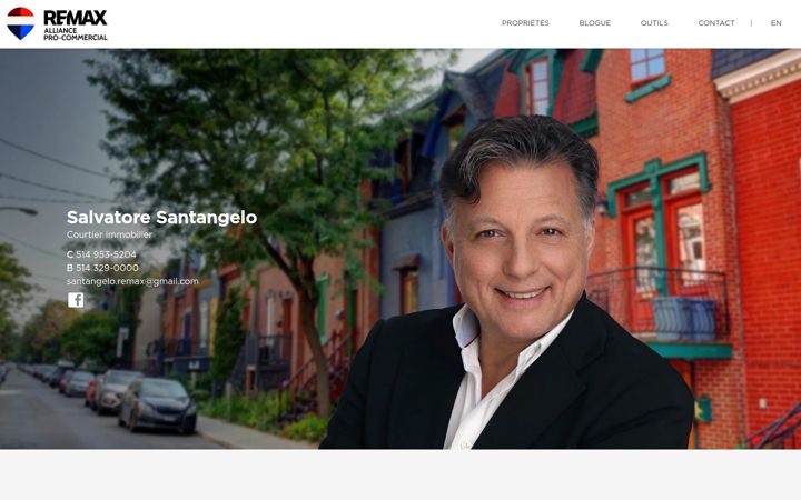 Skärmbild av immeublesmontreal.com