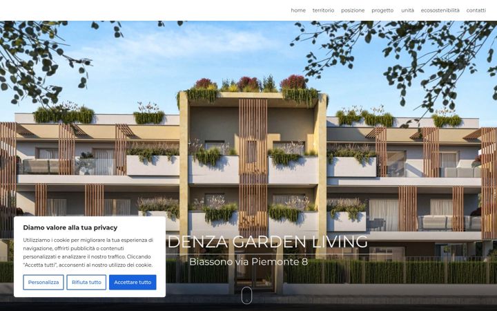 Screenshot of immgardenliving.it