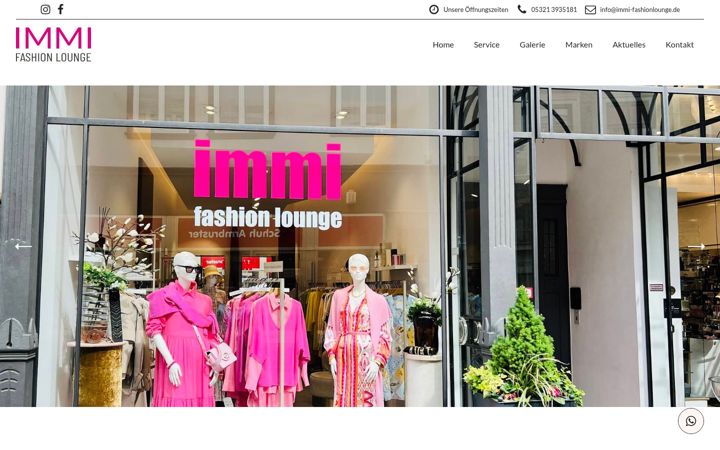 Screenshot of immi-fashionlounge.de