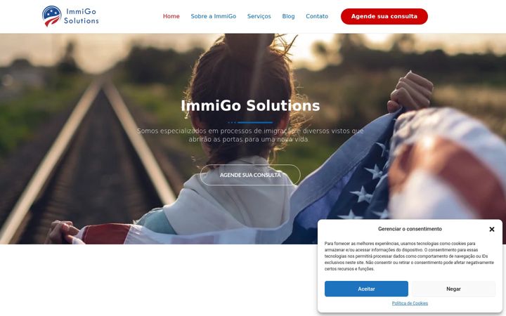Screenshot of immigosolutions.com