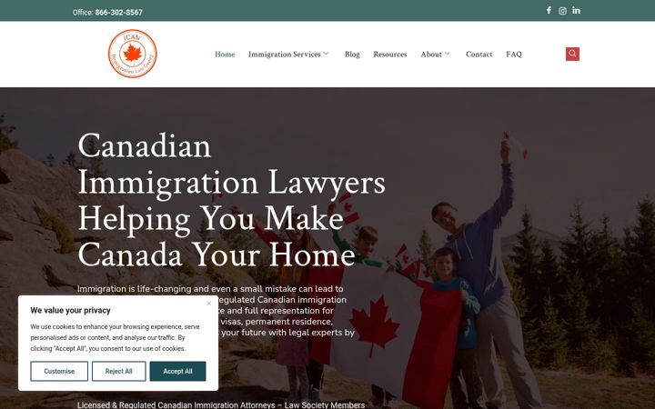 Screenshot of immigratetocanada.org