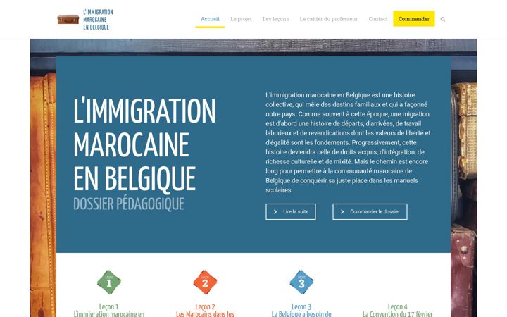 Screenshot of immigration-marocaine-en-belgique.be