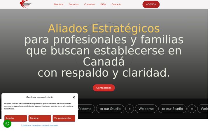 Screenshot of immigrationcoachingcanada.com