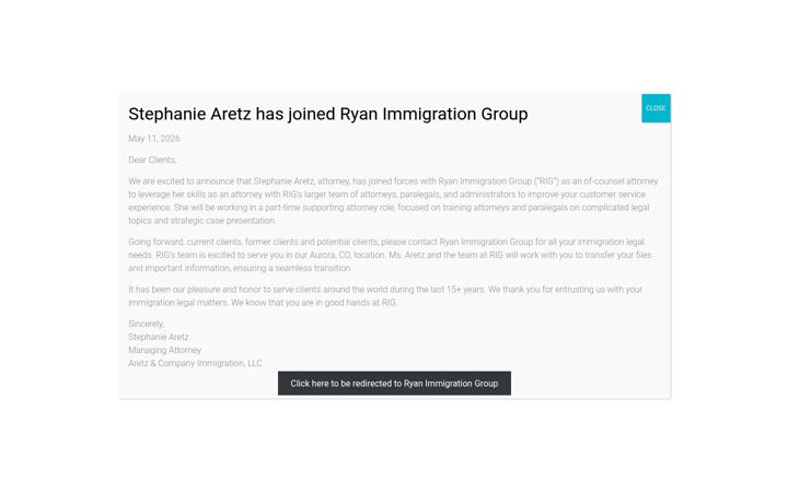 Screenshot of immigrationdenver.com