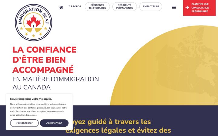 Screenshot of immigrationscat.com