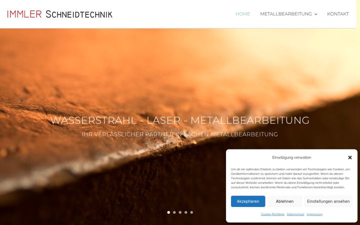 Screenshot of immler-schneidtechnik.at