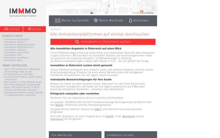 Screenshot of immmo.at