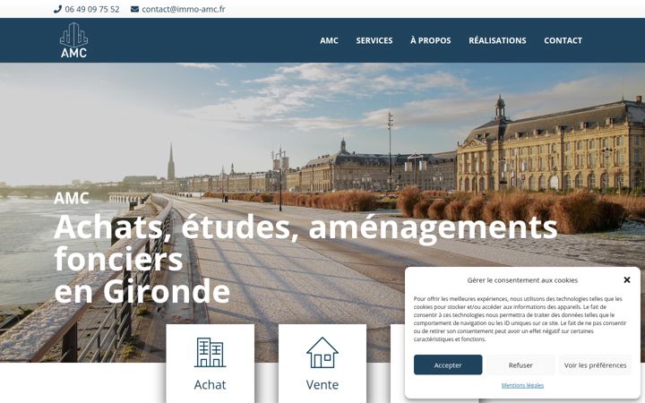 Screenshot of immo-amc.fr