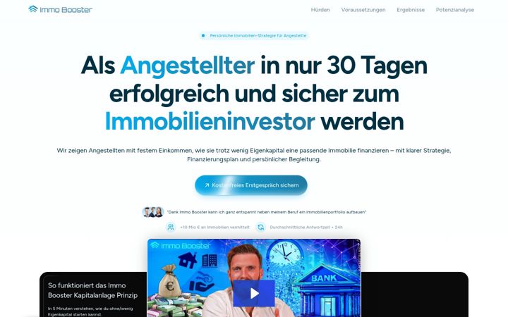 Screenshot of immo-booster.de