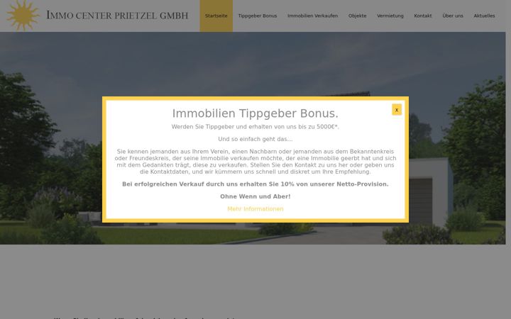Screenshot di immo-center-prietzel.de