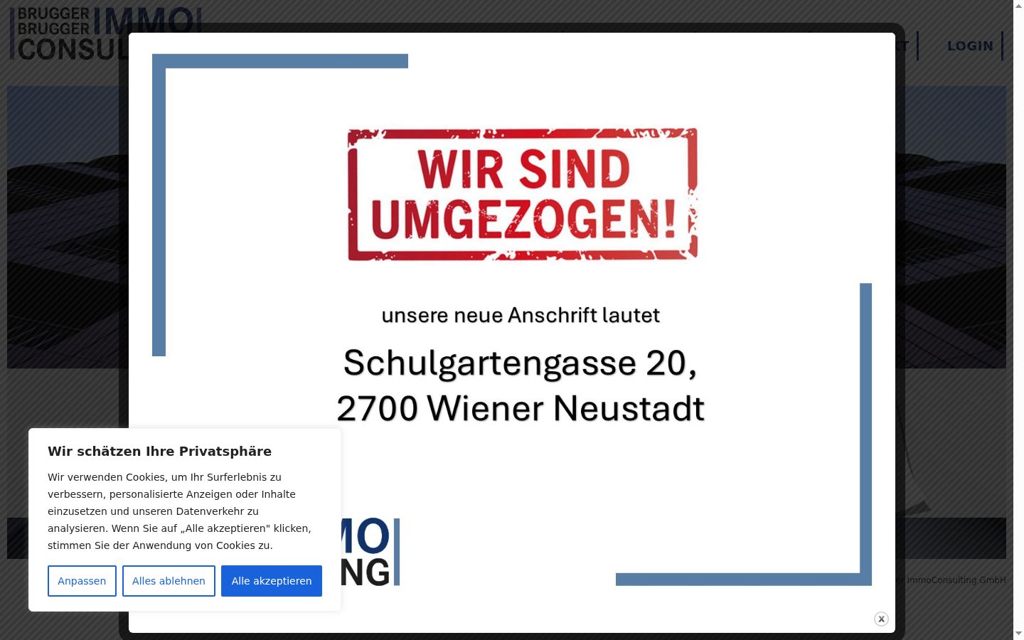 Screenshot tal-banner tal-kunsens muri qabel kwalunkwe interazzjoni