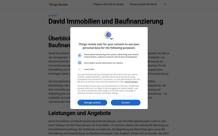 Screenshot of immo-david.de