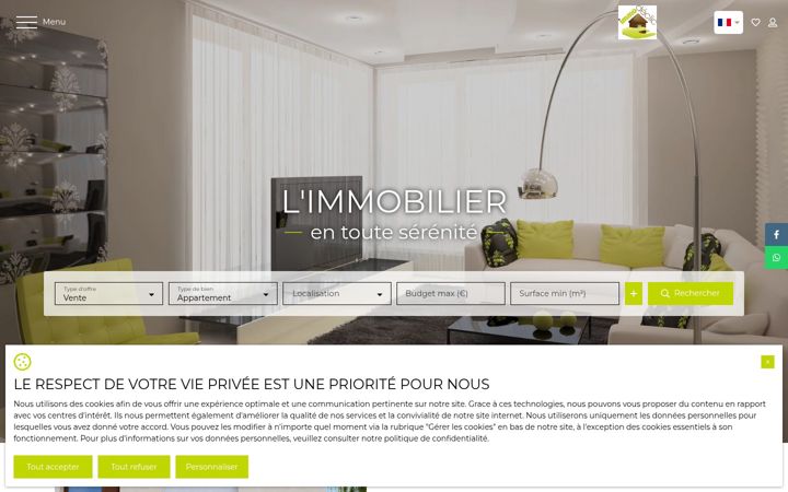 Screenshot of immo-declic.com
