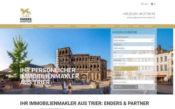 Screenshot of immo-enders.de