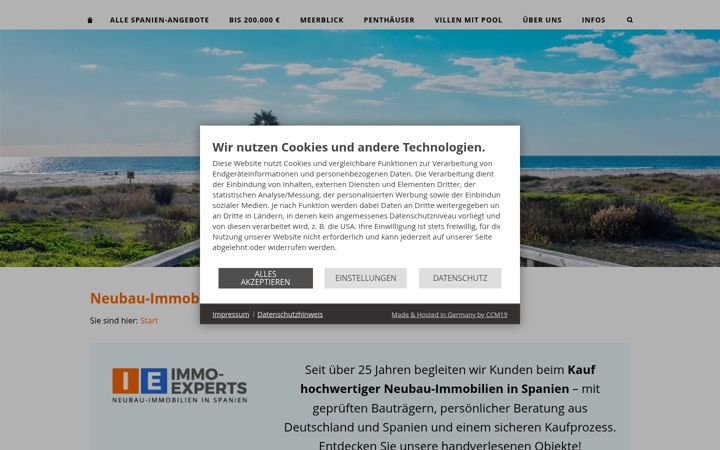 Screenshot of immo-experts.com