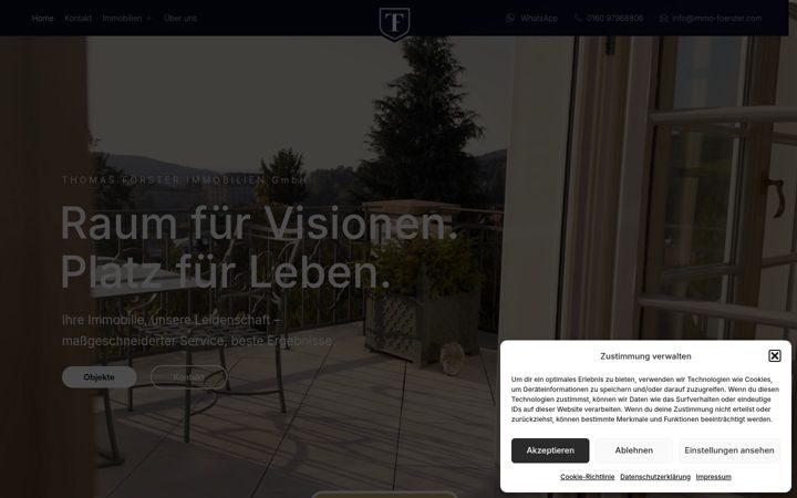 Skärmbild av immo-foerster.com