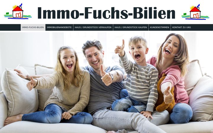 Ekrānuzņēmums no immo-fuchs-bilien.de