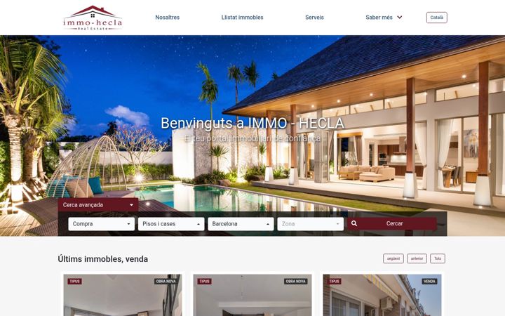 Screenshot of immo-hecla.com