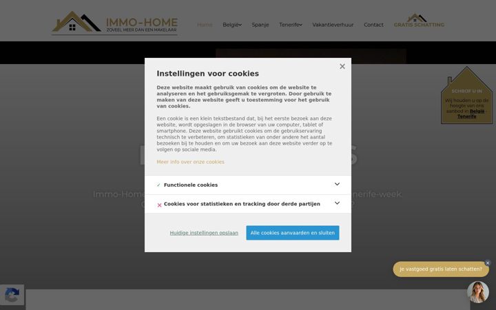 Screenshot of immo-home.be