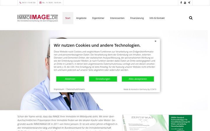 Screenshot of immo-image.de