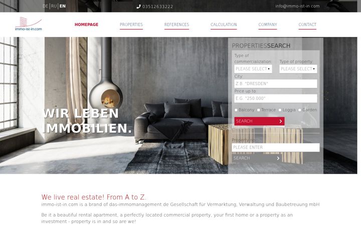 Screenshot of immo-ist-in.com
