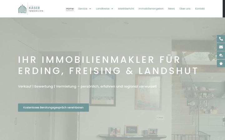 Screenshot of immo-kaeser.de