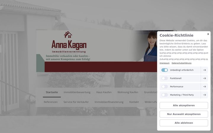 Screenshot of immo-kagan.de