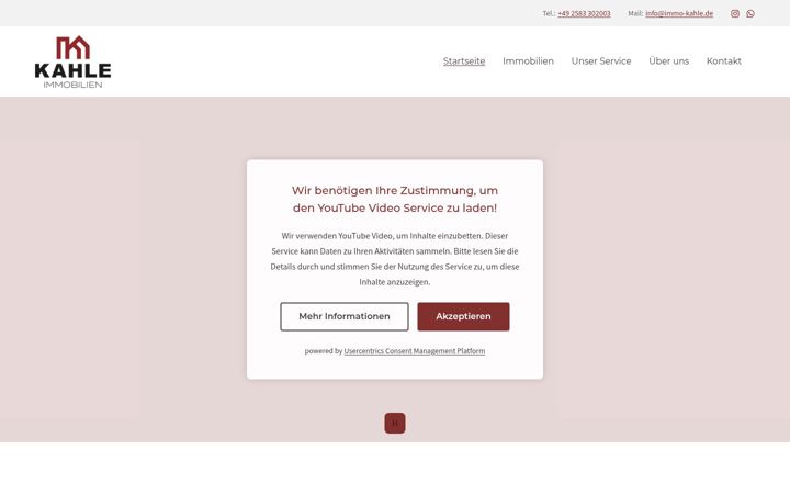 Screenshot of immo-kahle.de