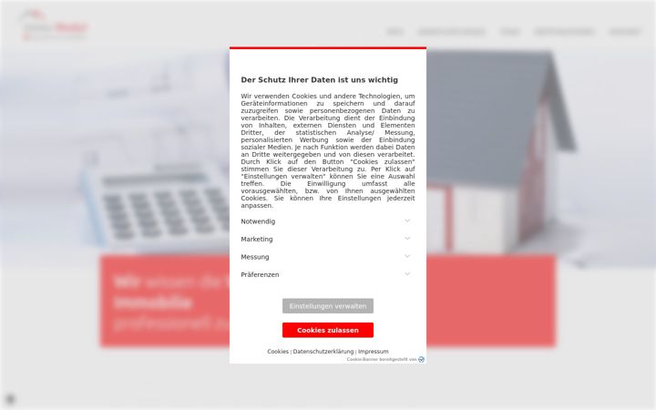 Screenshot of immo-modul.de