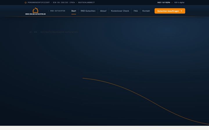 Screenshot of immo-online-gutachten.de