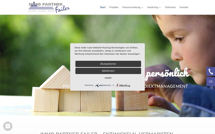 Screenshot of immo-partner.com