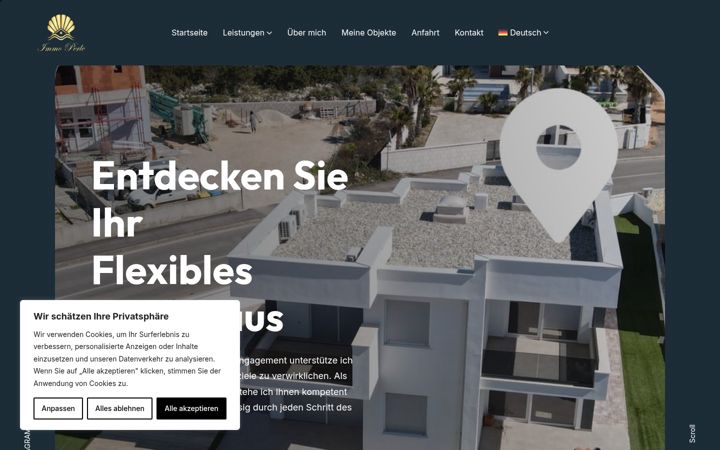 Screenshot of immo-perle.com