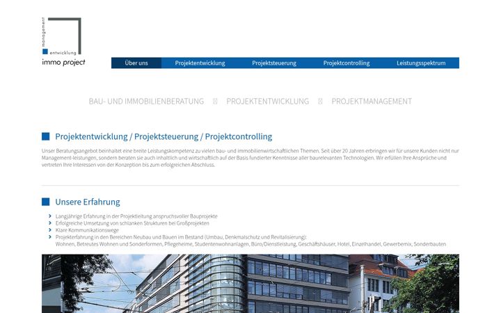 Screenshot of immo-project.com