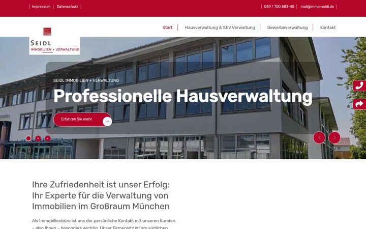 Screenshot of immo-seidl.de