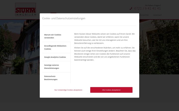 Screenshot of immo-sturm.de