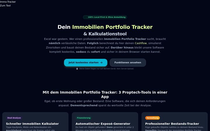 Screenshot of immo-tracker.de