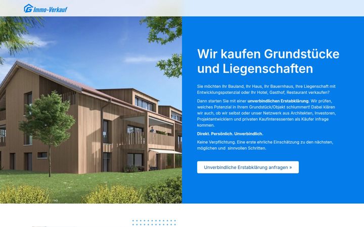 Screenshot of immo-verkauf.ch