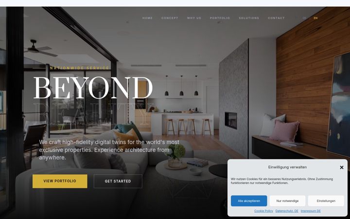 Screenshot of immo-vr.com